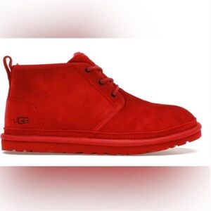 UGG Red Suede Neumel Lace-Up Boot